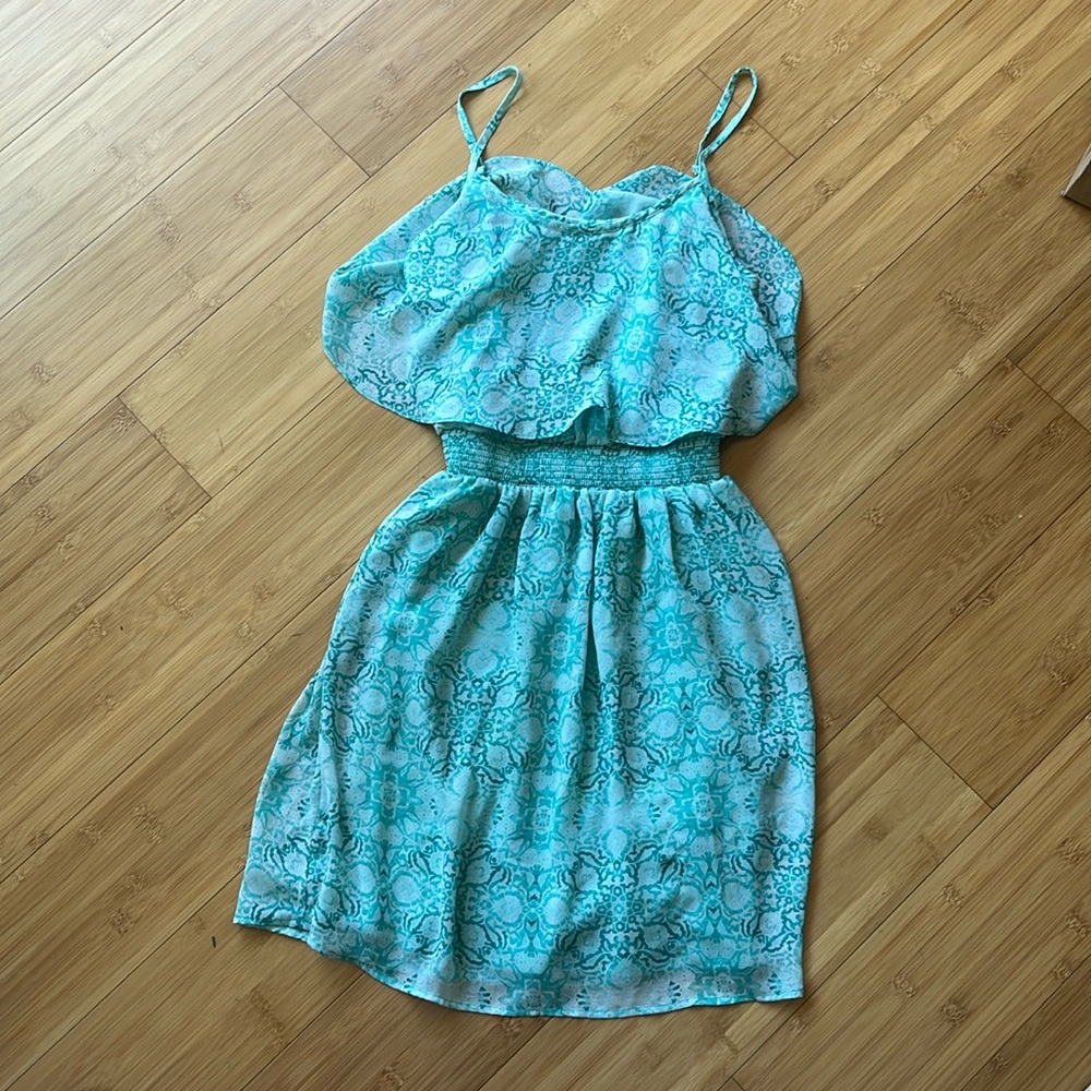 Double lined patterned dress